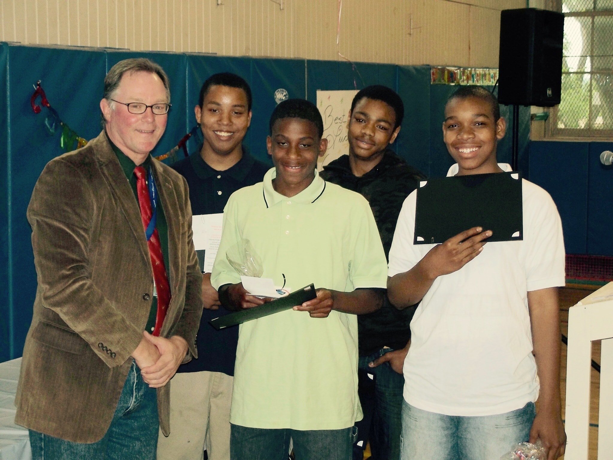 Kevin old photo with boys