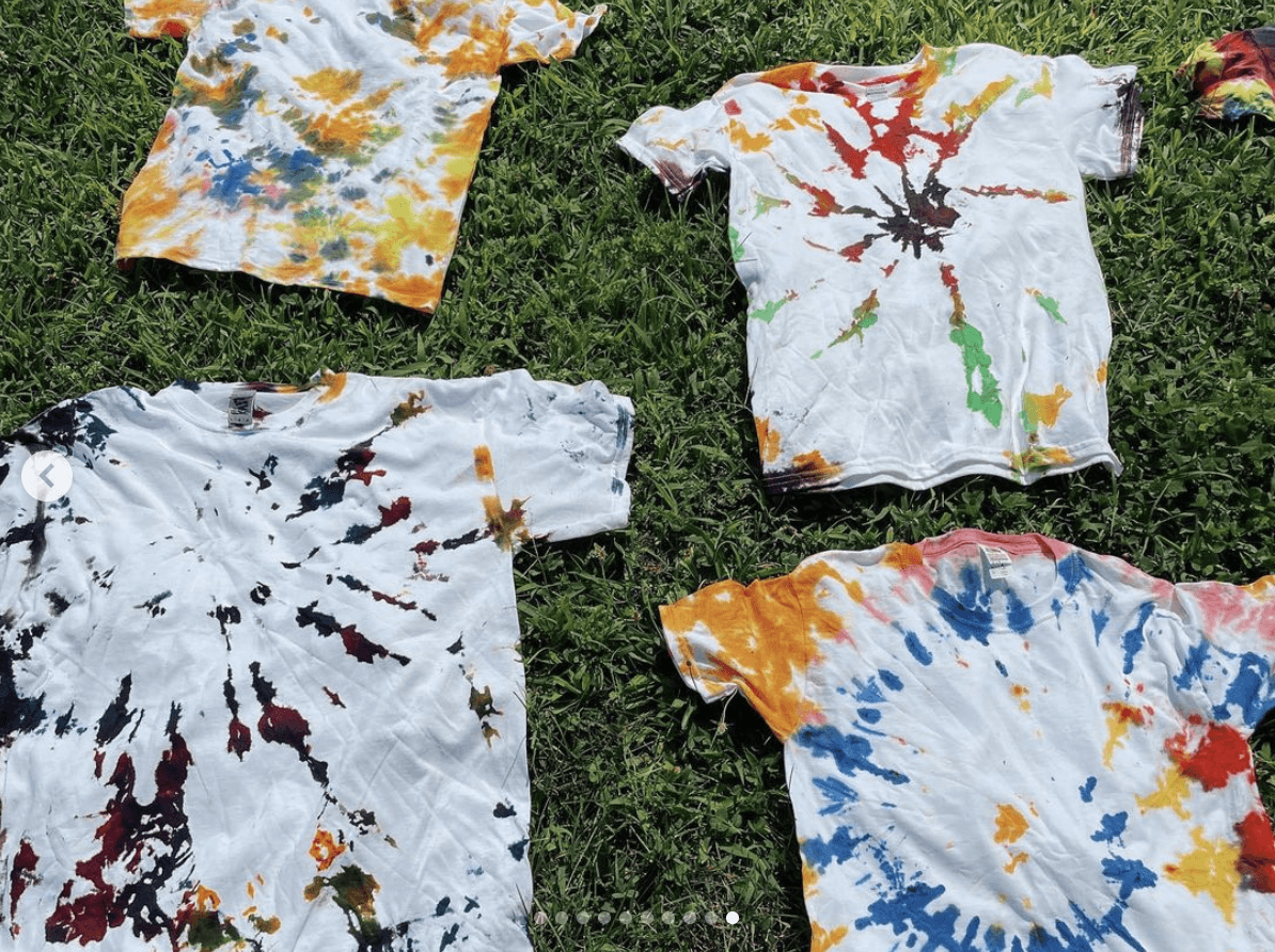 Tie died t-shirts
